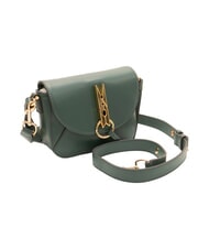 LOVE MOSCHINO PINNED LOVE Borsa mini a mano, con tracolla verde - Borse Donna - 2