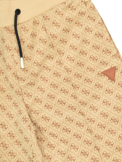 KIDS ACTIVE Pantaloni felpati 4g aop beige blanco - Pantaloni bambini
