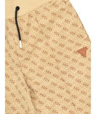 GUESS KIDS ACTIVE Pantaloni felpati 4g aop beige blanco - Pantaloni bambini - 3
