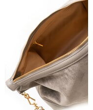 LOVE MOSCHINO SIGNATURE ZIP Borsa a spalla, regolabile grigio/grigio - Borse Donna - 5