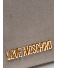 LOVE MOSCHINO SIGNATURE ZIP Borsa a spalla, regolabile grigio/grigio - Borse Donna - 6