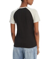 GUESS JEANS RAGLAN T-Shirt in cotone jetbla - T-shirt e Top Donna - 2
