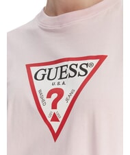 GUESS JEANS SS CN BOXY ICONIC  T-Shirt in cotone summer lilac - T-shirt e Top Donna - 3