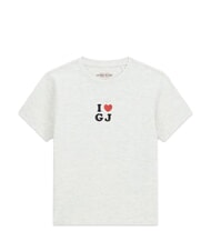GUESS JEANS I LOVE GJ T-Shirt in cotone gj lt grey heather - T-shirt e Top Donna - 3