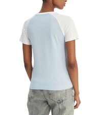 GUESS JEANS RAGLAN T-Shirt in cotone fog blue - T-shirt e Top Donna - 2