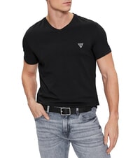 GUESS CALEB HERO Set da 2 T-Shirt jet black w/ frost g - T-shirt Uomo - 2