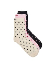 GUESS HEART Confezione da 3 paia di calze coral black tulip he - Calze Unisex - 2