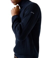 GUESS JEANS ZIP Maglione in cotone daring ocean - Maglie Uomo - 3
