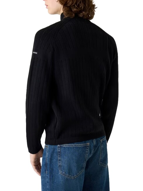 ZIP Maglione in cotone jetbla - Maglie Uomo