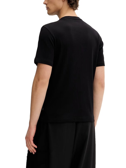 RIBBED Maglietta in cotone jetbla - T-shirt Uomo