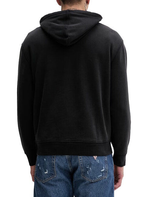 REG Felpa con cappuccio jet black multi - Felpe Uomo