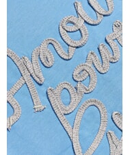 GUESS KID T-Shirt Bambina in cotone silk tie blue - T-shirt Bambino - 3