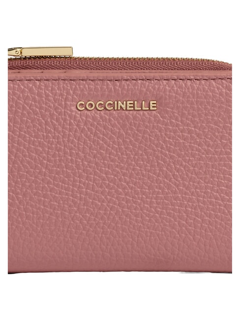 METALLIC SOFT Portafoglio piccolo in pelle winter rose - Portafogli Donna