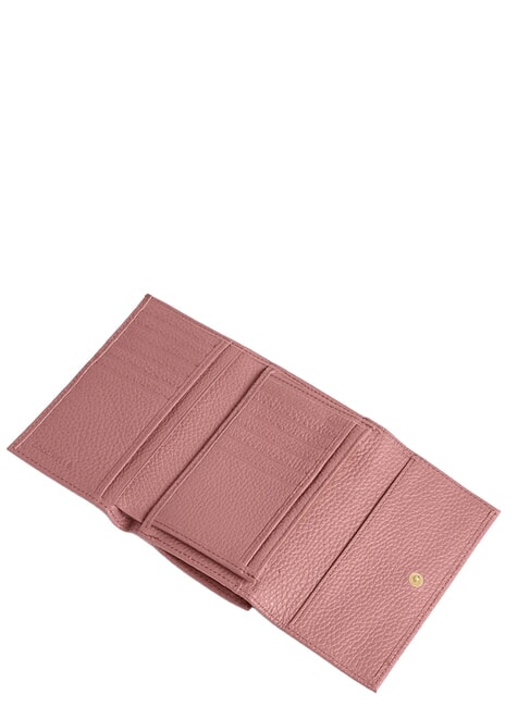METALLIC SOFT Portafoglio bifold pelle martellata winter rose - Portafogli Donna