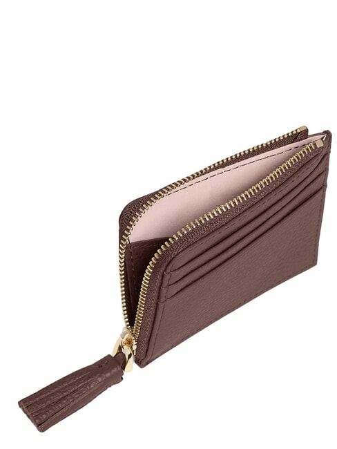 TASSEL Porta tessere compatto berry - Portafogli Donna