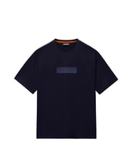 NAPAPIJRI S-BOX LOGO SS 1 T-Shirt in cotone blu marine - T-shirt Uomo - 3