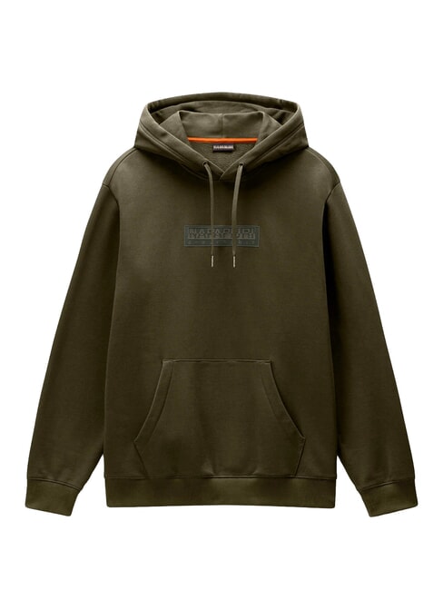 B-BOX LOGO H WI Felpa con cappuccio olive - Felpe Uomo