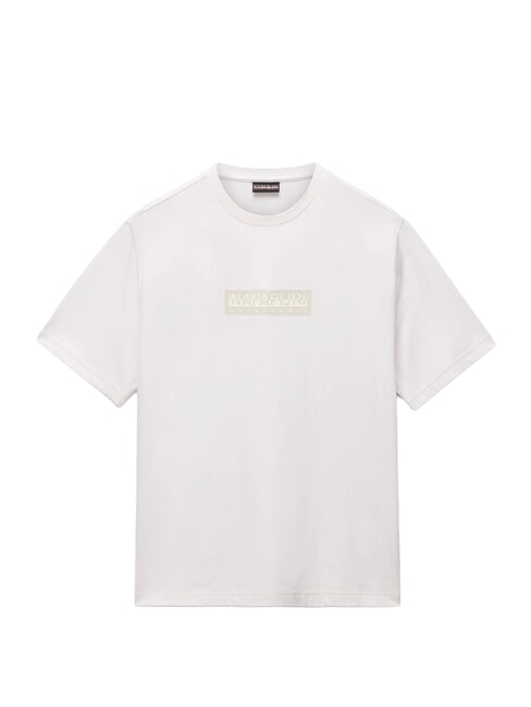 S-BOX LOGO SS 1 T-Shirt in cotone white whisper - T-shirt Uomo