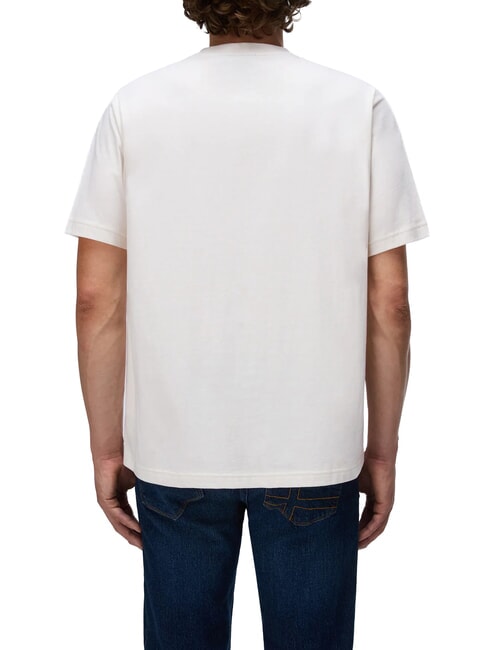 S-BOX LOGO SS 1 T-Shirt in cotone white whisper - T-shirt Uomo