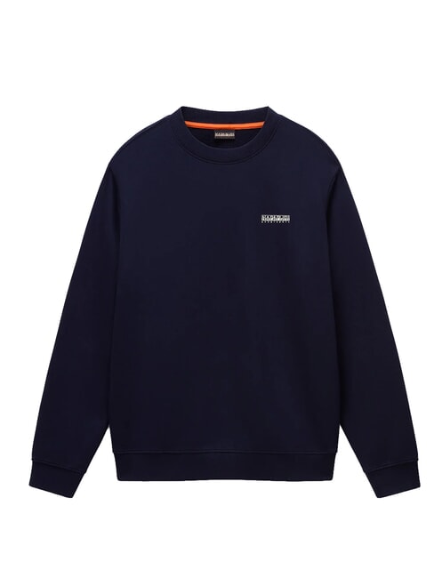 B-SMALL BOX C Felpa in cotone blu marine - Felpe Uomo