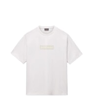 NAPAPIJRI S-BOX LOGO SS 1 T-Shirt in cotone white whisper - T-shirt Uomo - 3