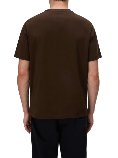 S-BOX LOGO SS 1 T-Shirt in cotone dark brown - T-shirt Uomo