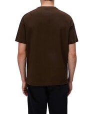 NAPAPIJRI S-BOX LOGO SS 1 T-Shirt in cotone dark brown - T-shirt Uomo - 2