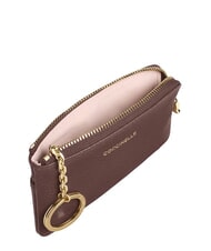 COCCINELLE C-ME SOFTY  Astuccio portachiavi/portamonete in pelle berry - Portafogli Donna - 2