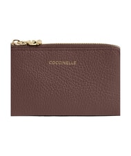 COCCINELLE C-ME SOFTY  Astuccio portachiavi/portamonete in pelle berry - Portafogli Donna - 3