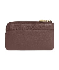 COCCINELLE C-ME SOFTY  Astuccio portachiavi/portamonete in pelle berry - Portafogli Donna - 4
