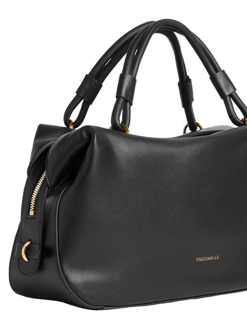 LIZZIE Borsa a mano con tracolla, in pelle Nero - Borse Donna