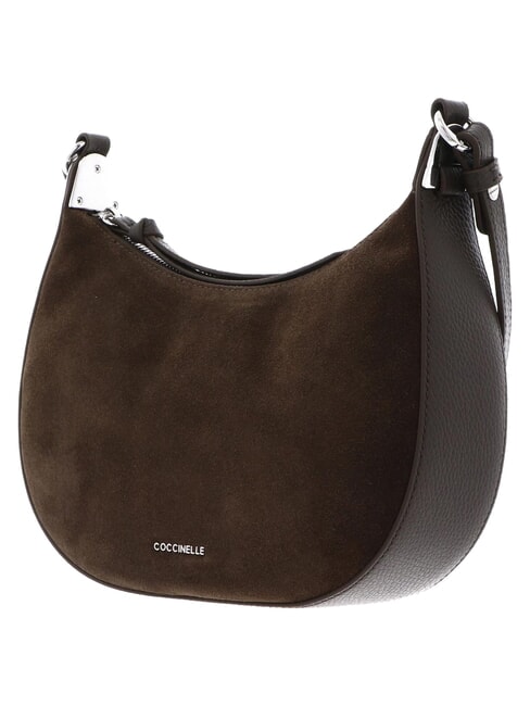 FUJIKO SUEDE BI Borsa a tracolla in pelle scamosciata fango - Borse Donna