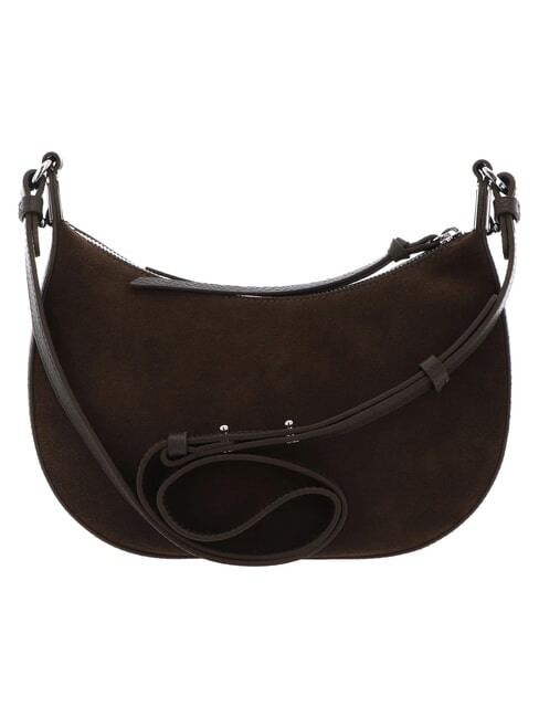FUJIKO SUEDE BI Borsa a tracolla in pelle scamosciata fango - Borse Donna
