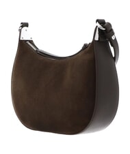 COCCINELLE FUJIKO SUEDE BI Borsa a tracolla in pelle scamosciata fango - Borse Donna - 4
