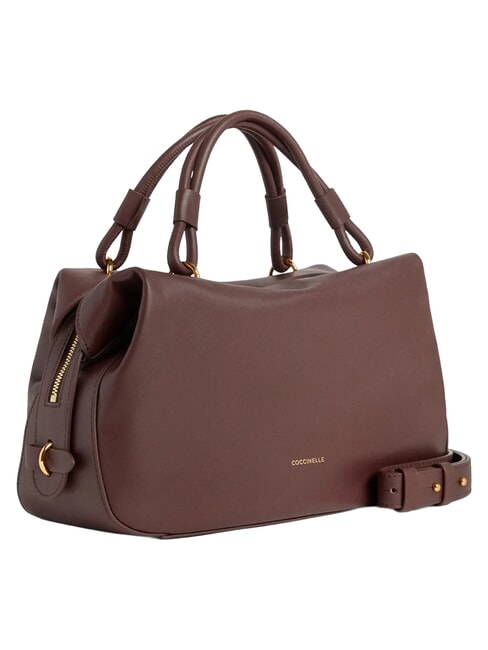 LIZZIE Borsa a mano con tracolla, in pelle berry - Borse Donna