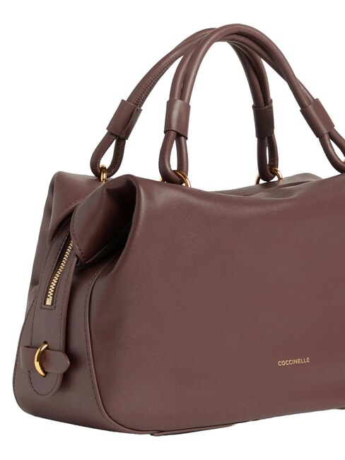 LIZZIE Borsa a mano con tracolla, in pelle berry - Borse Donna