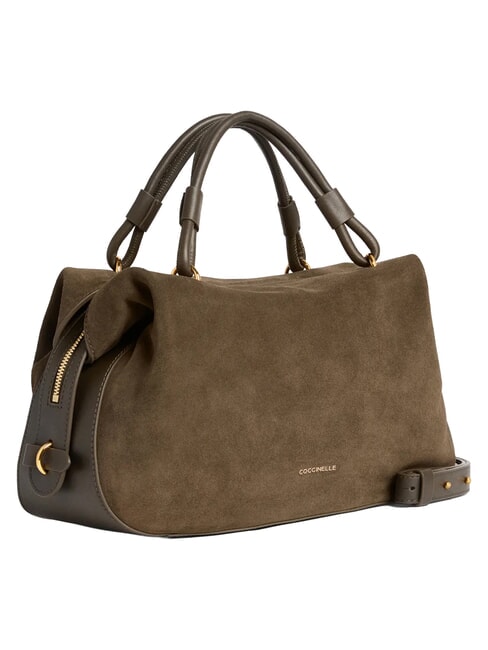 LIZZIE SUED.BIM Borsa a mano con tracolla, in pelle fango - Borse Donna