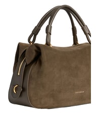 COCCINELLE LIZZIE SUED.BIM Borsa a mano con tracolla, in pelle fango - Borse Donna - 4