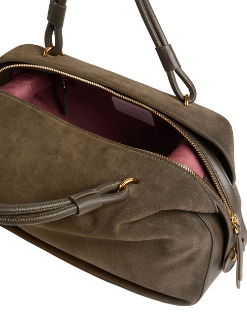 LIZZIE SUED.BIM Borsa a mano con tracolla, in pelle fango - Borse Donna
