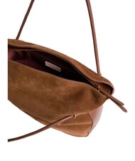 COCCINELLE LIZZIE SUED.BIM Borsa shopping a spalla, in pelle scamosciata cognac - Borse Donna - 5