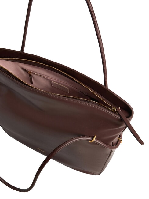 LIZZIE Borsa shopping a spalla, in pelle berry - Borse Donna
