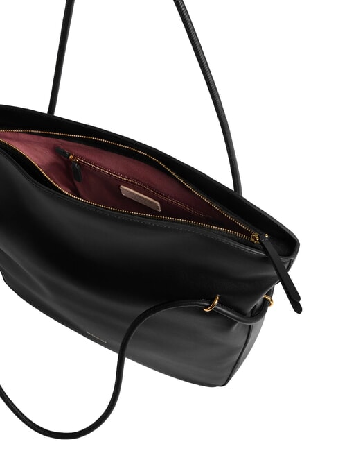 LIZZIE Borsa shopping a spalla, in pelle Nero - Borse Donna