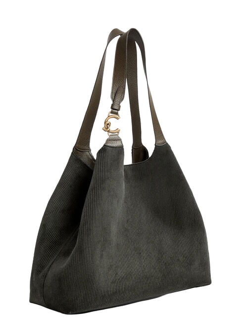 C-EASY CORDURO Borsa shopping a spalla, in pelle fango - Borse Donna