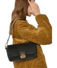 COCCINELLE C-ME LOCK CORD Borsa a spalla fango - Borse Donna - 2