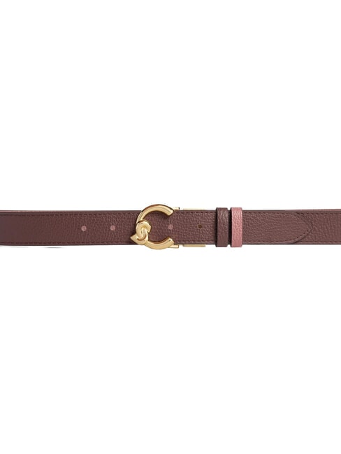 C-ME BICOLOR  Cintura reversibile in pelle berry/wint.rose - Cinture
