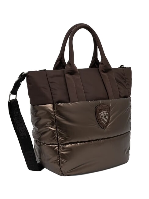 PADDED Shopping Bag con tracolla DarkBrown - Borse Donna
