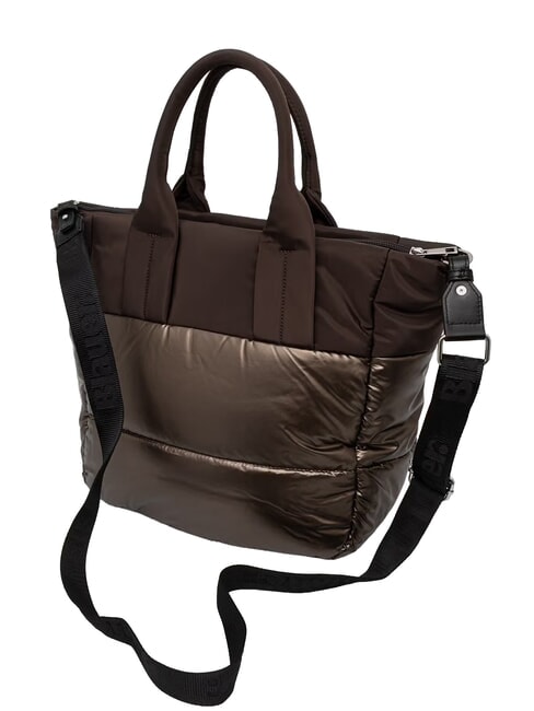 PADDED Shopping Bag con tracolla DarkBrown - Borse Donna