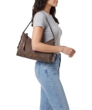 LOVE MOSCHINO SIGNATURE ZIP Borsa a spalla, regolabile marrone/marrone - Borse Donna - 2