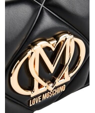 LOVE MOSCHINO EMBOSSED QUILTED Borsa a spalla Nero - Borse Donna - 4