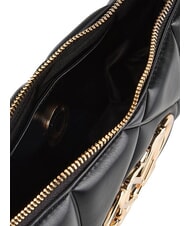LOVE MOSCHINO EMBOSSED QUILTED Borsa a spalla Nero - Borse Donna - 5